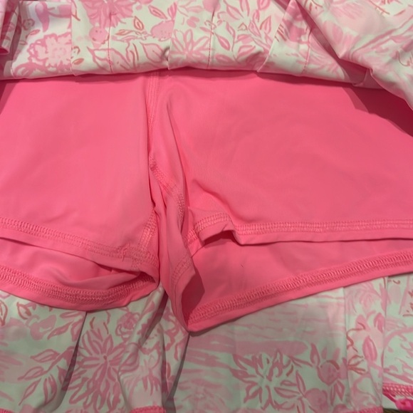 Lilly Pulitzer UPF 50+ Luxletic Annora Skort Peony Pink Seaside Scene large NWT - Picture 8 of 11